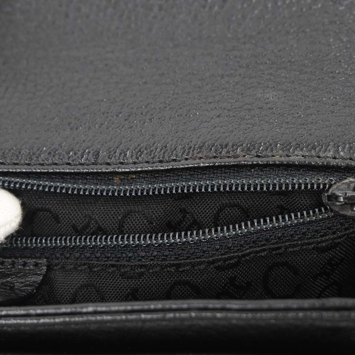 Celine Black Leather Shoulder Bag