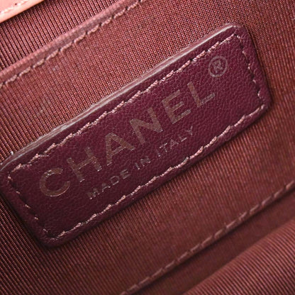 Chanel 2013-2014 Pink Lambskin Boy Brick Flap Bag Shoulder Bag