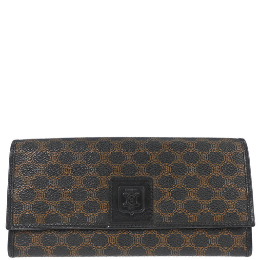 Celine Black PVC Macadam Wallet