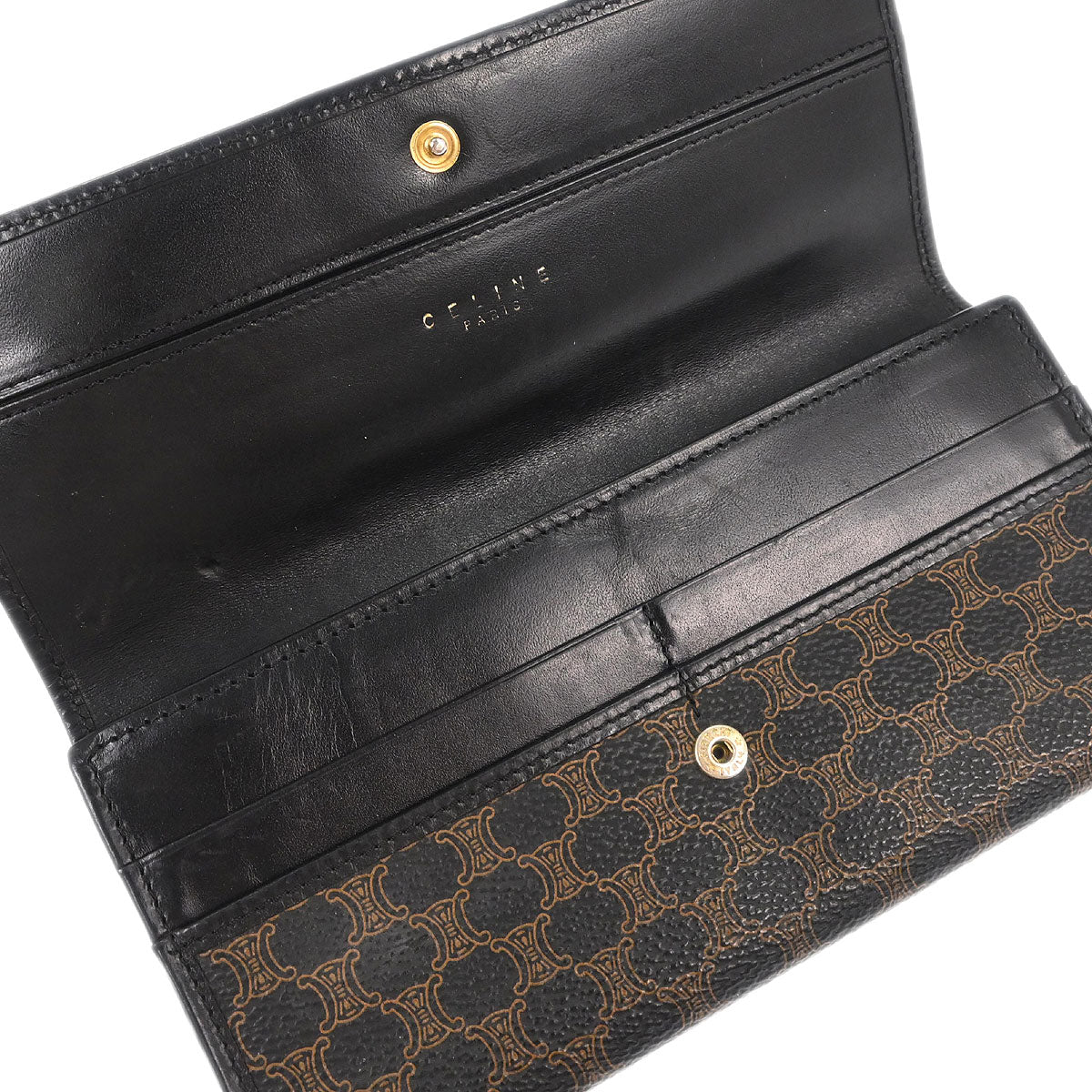 Celine Black PVC Macadam Wallet