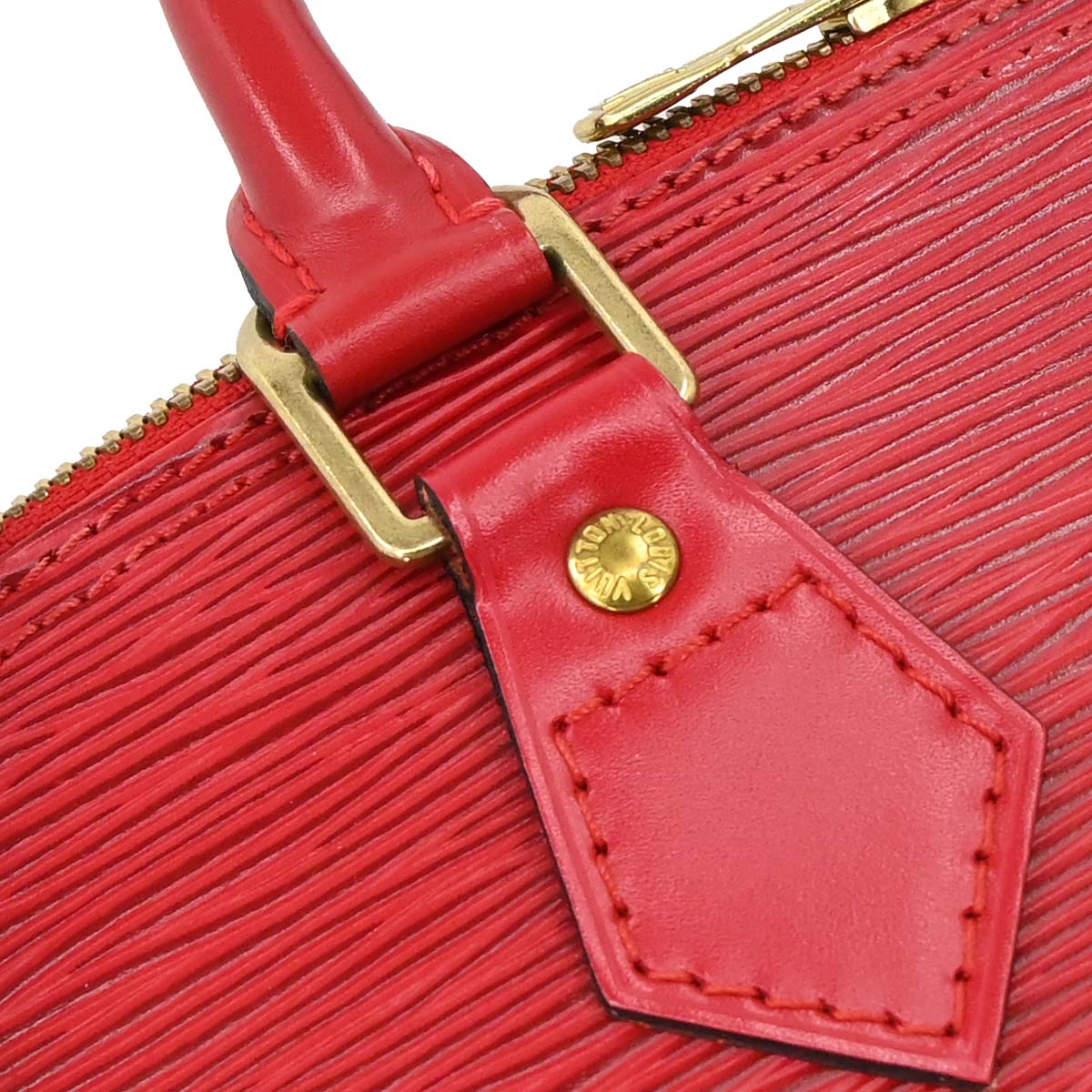 Louis Vuitton Red Epi Alma Handbag M52147