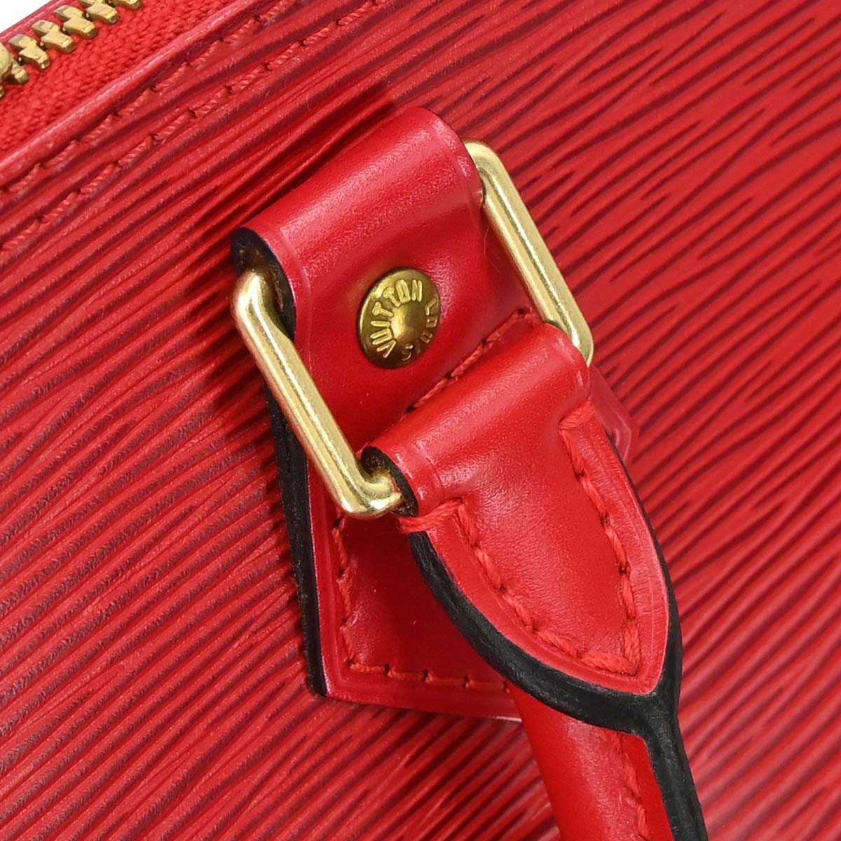 Louis Vuitton Red Epi Alma Handbag M52147