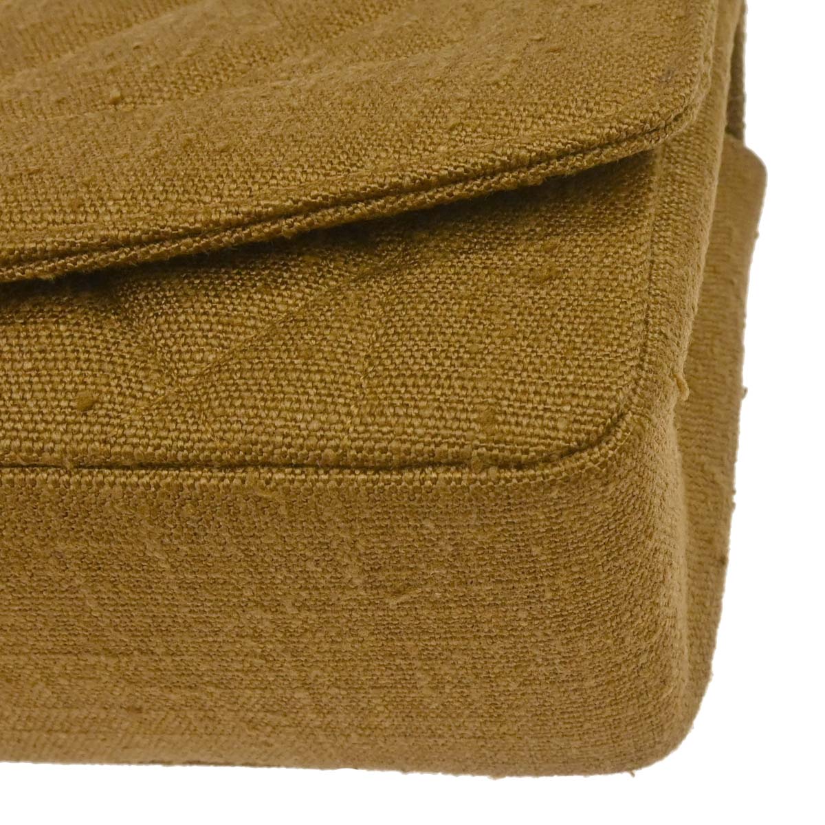 Chanel Brown Linen Small Diana Shoulder Bag