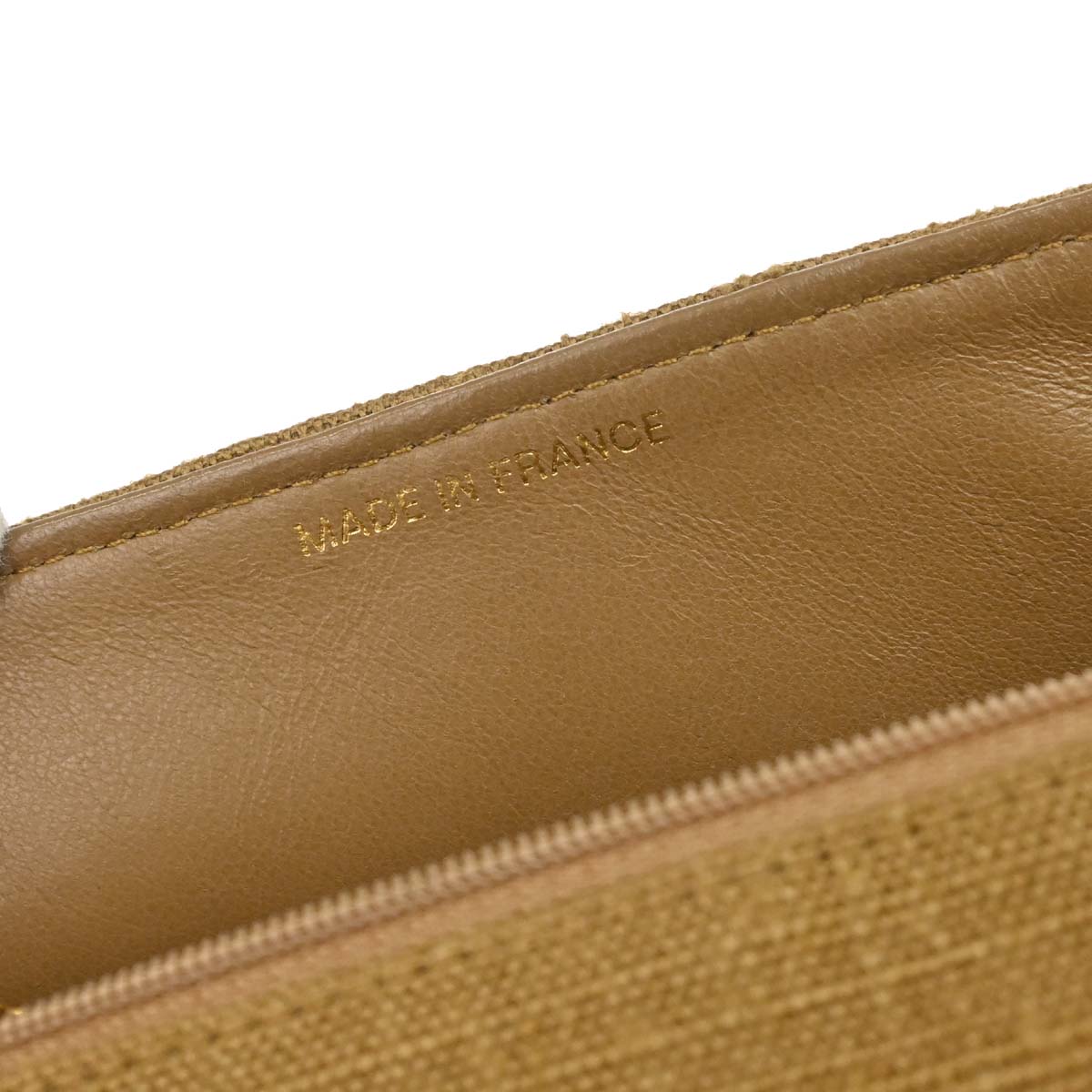 Chanel Brown Linen Small Diana Shoulder Bag
