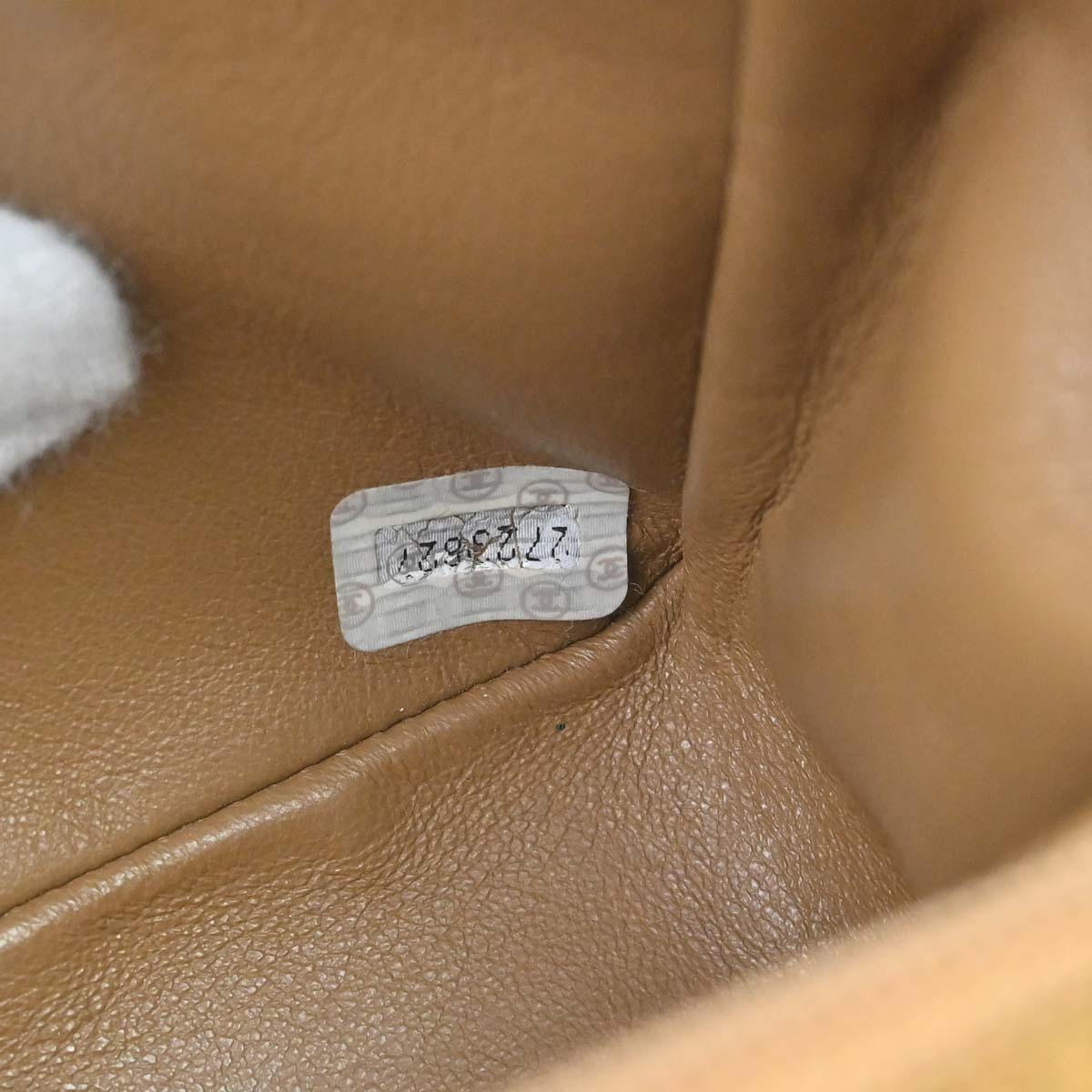 Chanel Brown Linen Small Diana Shoulder Bag