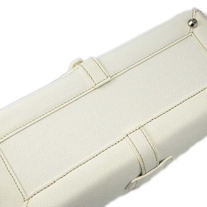 Loewe White Leather Traveler Mini Bowling Bag