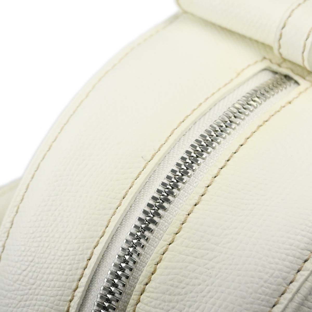 Loewe White Leather Traveler Mini Bowling Bag