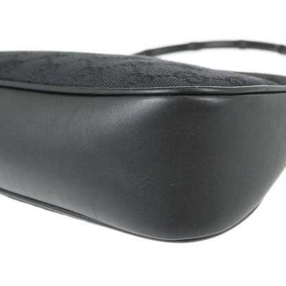 Gucci Black Bamboo GG Handbag