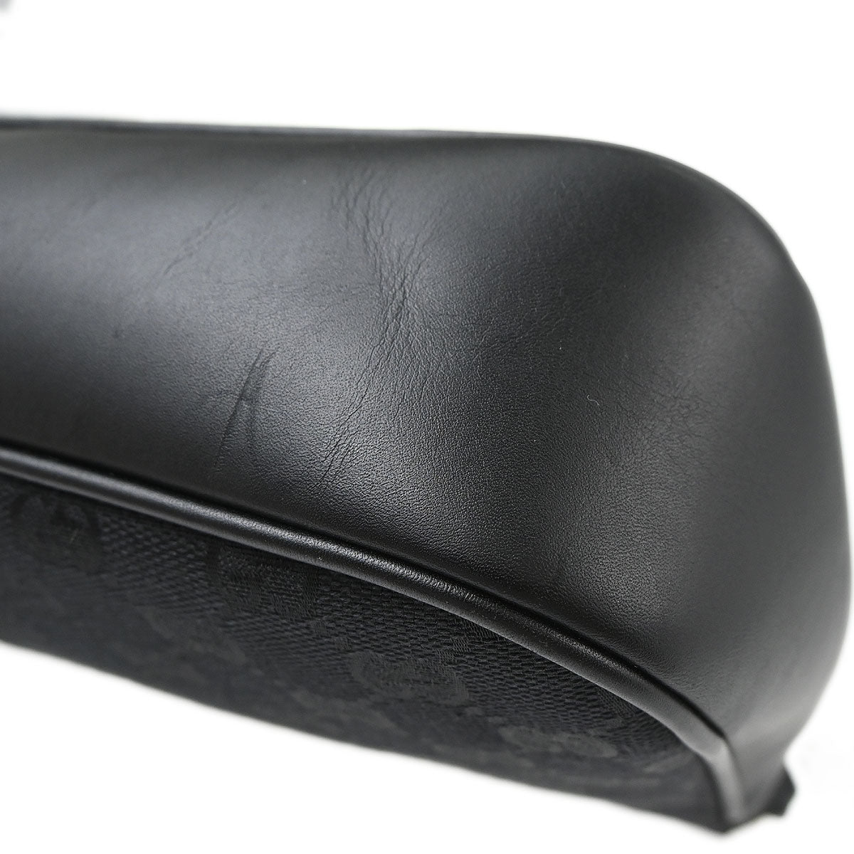 Gucci Black Bamboo GG Handbag