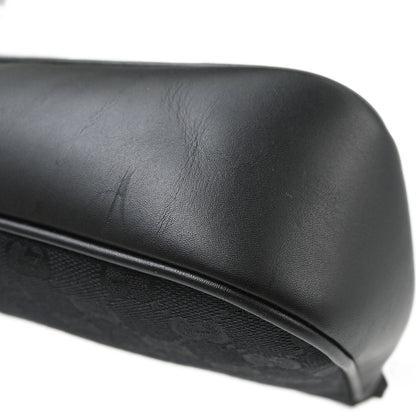 Gucci Black Bamboo GG Handbag