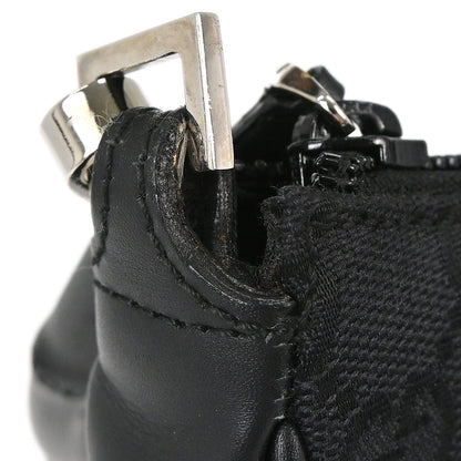 Gucci Black Bamboo GG Handbag