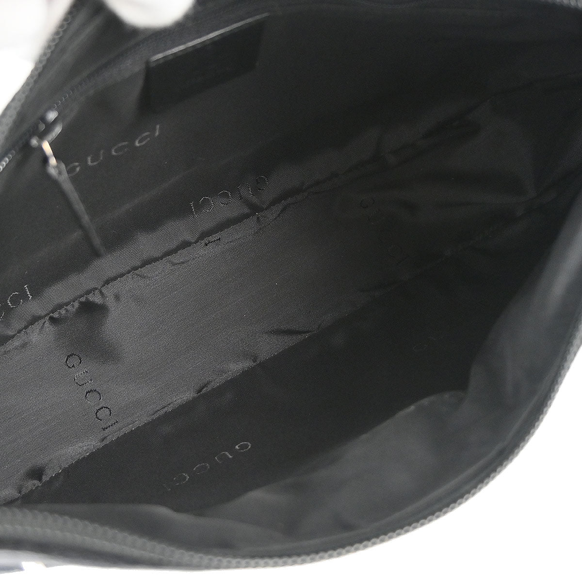 Gucci Black Bamboo GG Handbag