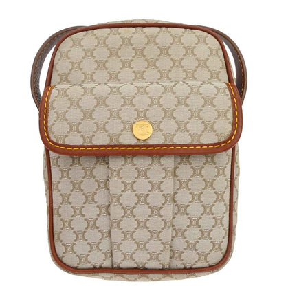 Celine * Beige Macadam Shoulder Bag