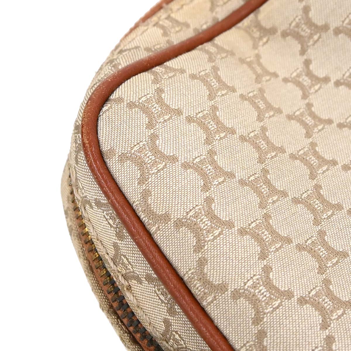 Celine * Beige Macadam Shoulder Bag