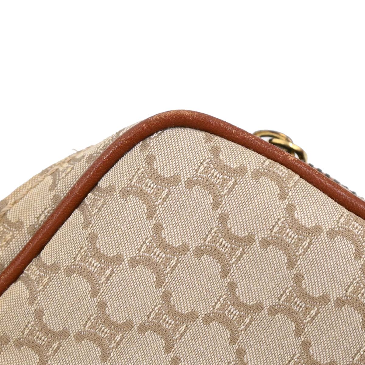 Celine * Beige Macadam Shoulder Bag
