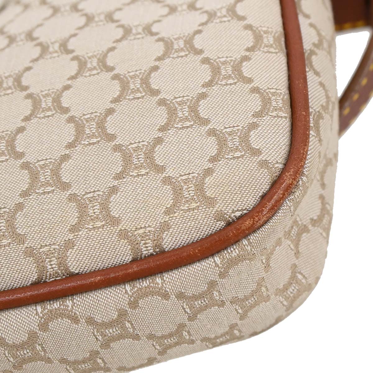 Celine * Beige Macadam Shoulder Bag