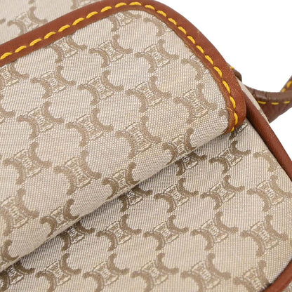 Celine * Beige Macadam Shoulder Bag