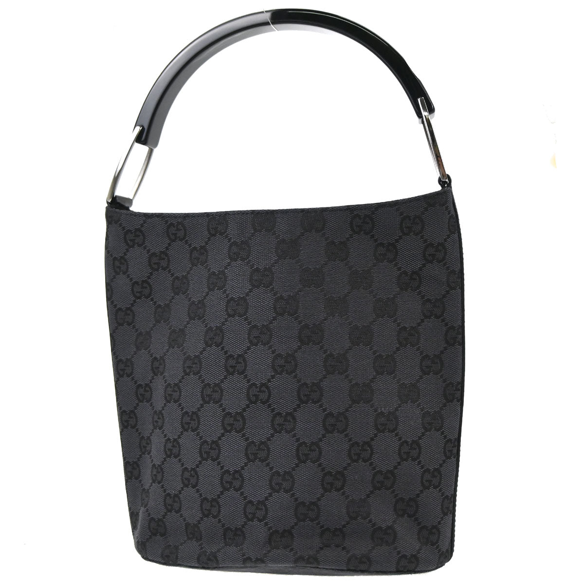 Gucci Black Canvas GG Tote Handbag