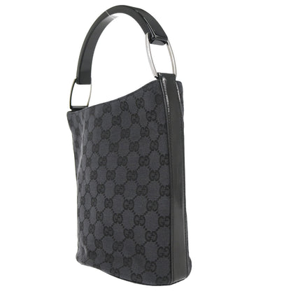 Gucci Black Canvas GG Tote Handbag