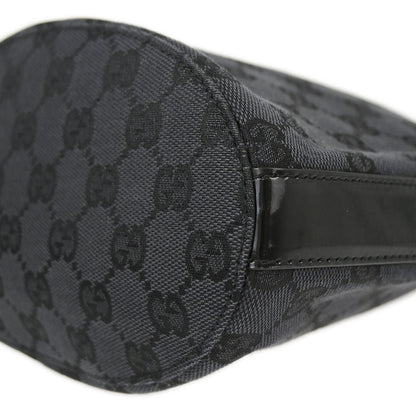 Gucci Black Canvas GG Tote Handbag