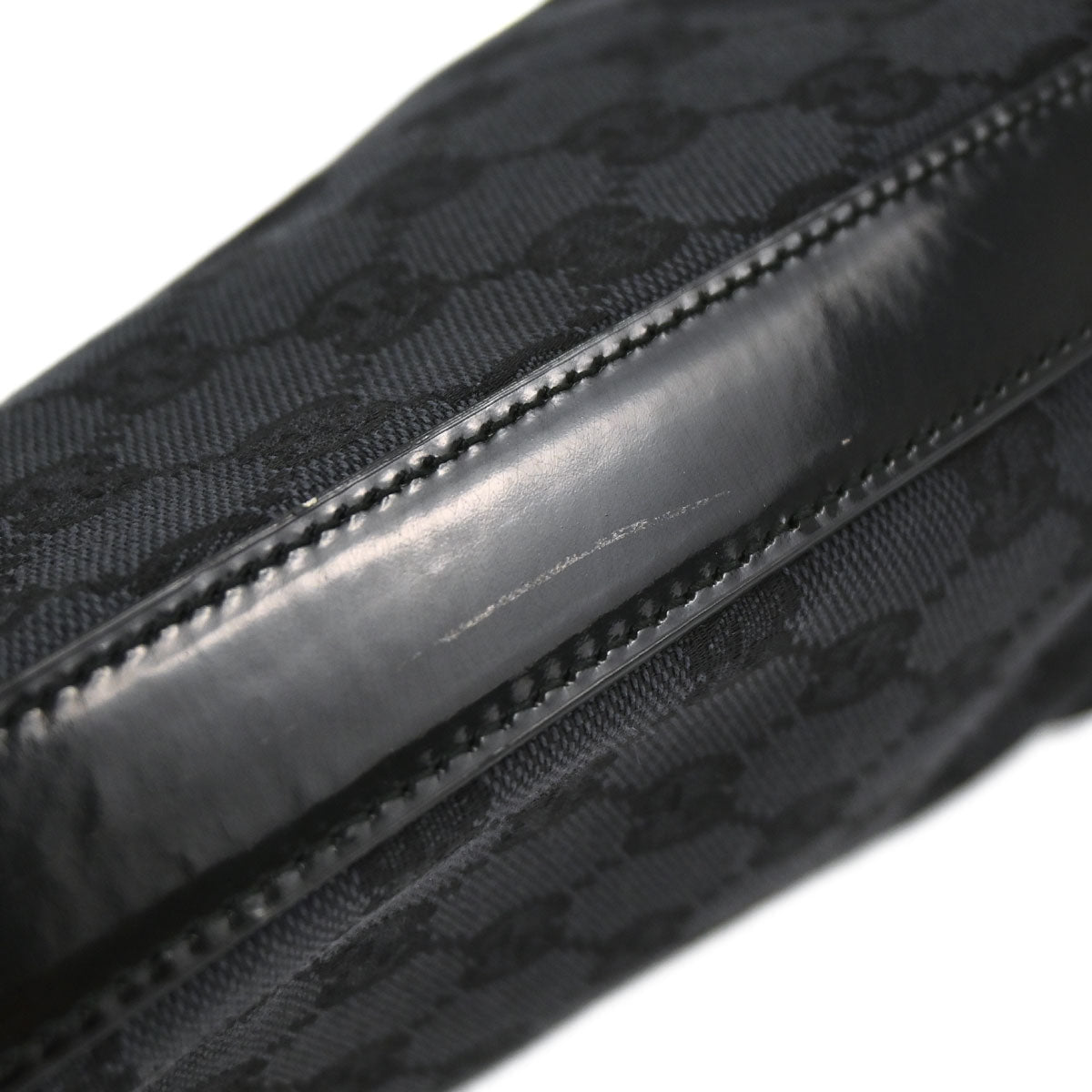 Gucci Black Canvas GG Tote Handbag