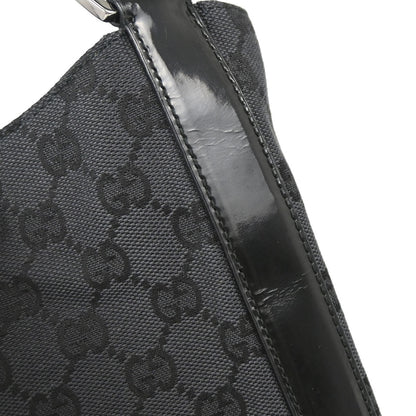Gucci Black Canvas GG Tote Handbag