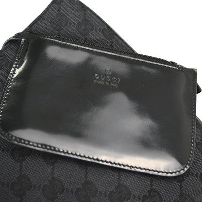 Gucci Black Canvas GG Tote Handbag