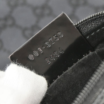 Gucci Black Canvas GG Tote Handbag
