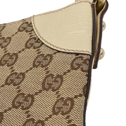 Gucci Beige GG Horsebit Hobo Handbag