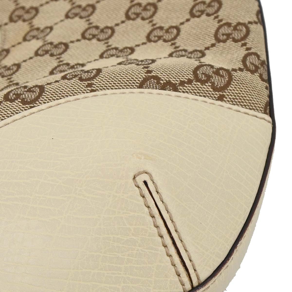 Gucci Beige GG Horsebit Hobo Handbag