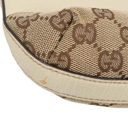 Gucci Beige GG Horsebit Hobo Handbag