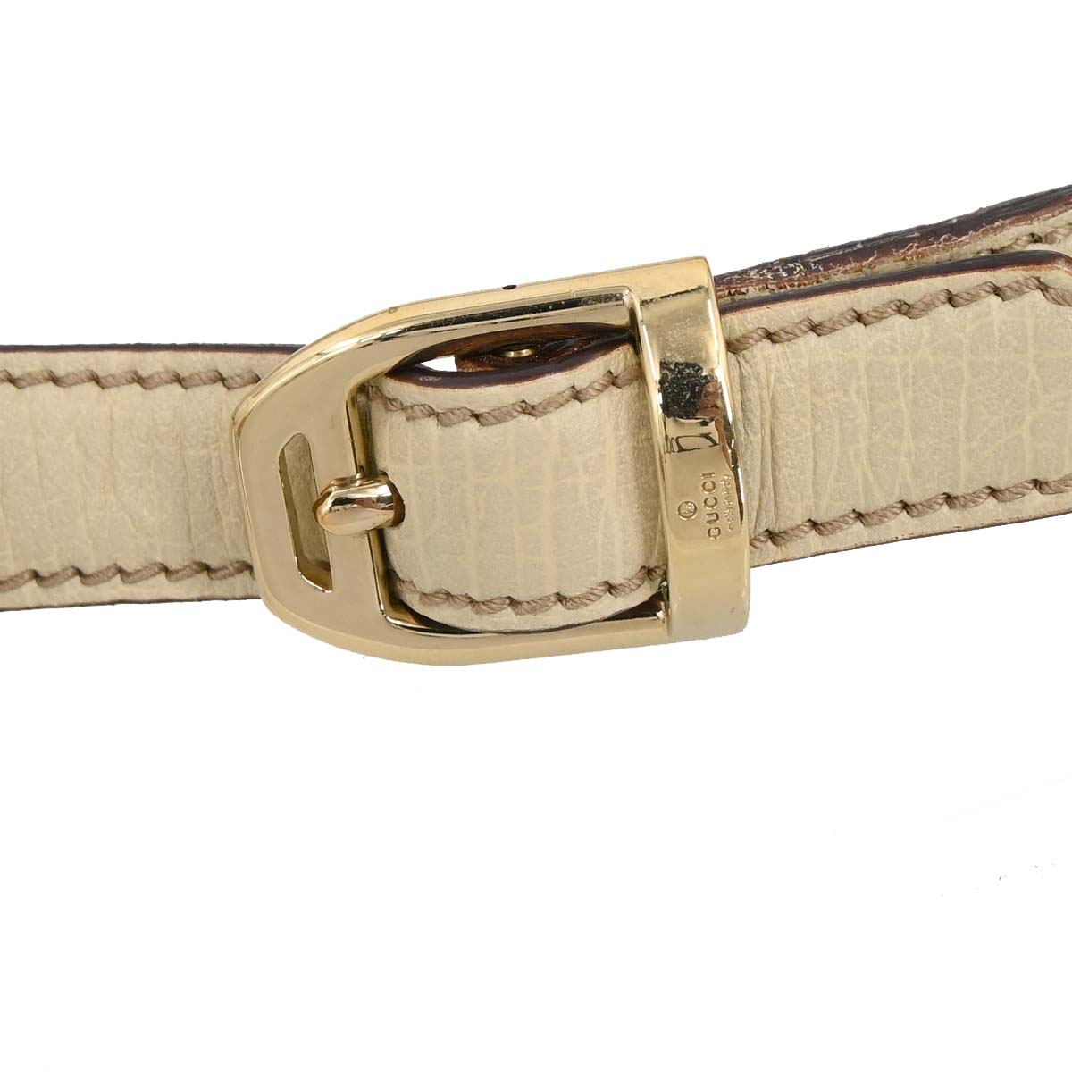 Gucci Beige GG Horsebit Hobo Handbag