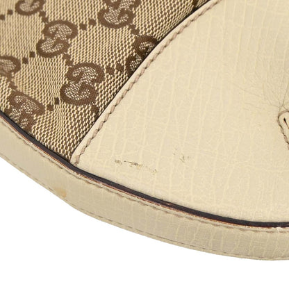 Gucci Beige GG Horsebit Hobo Handbag