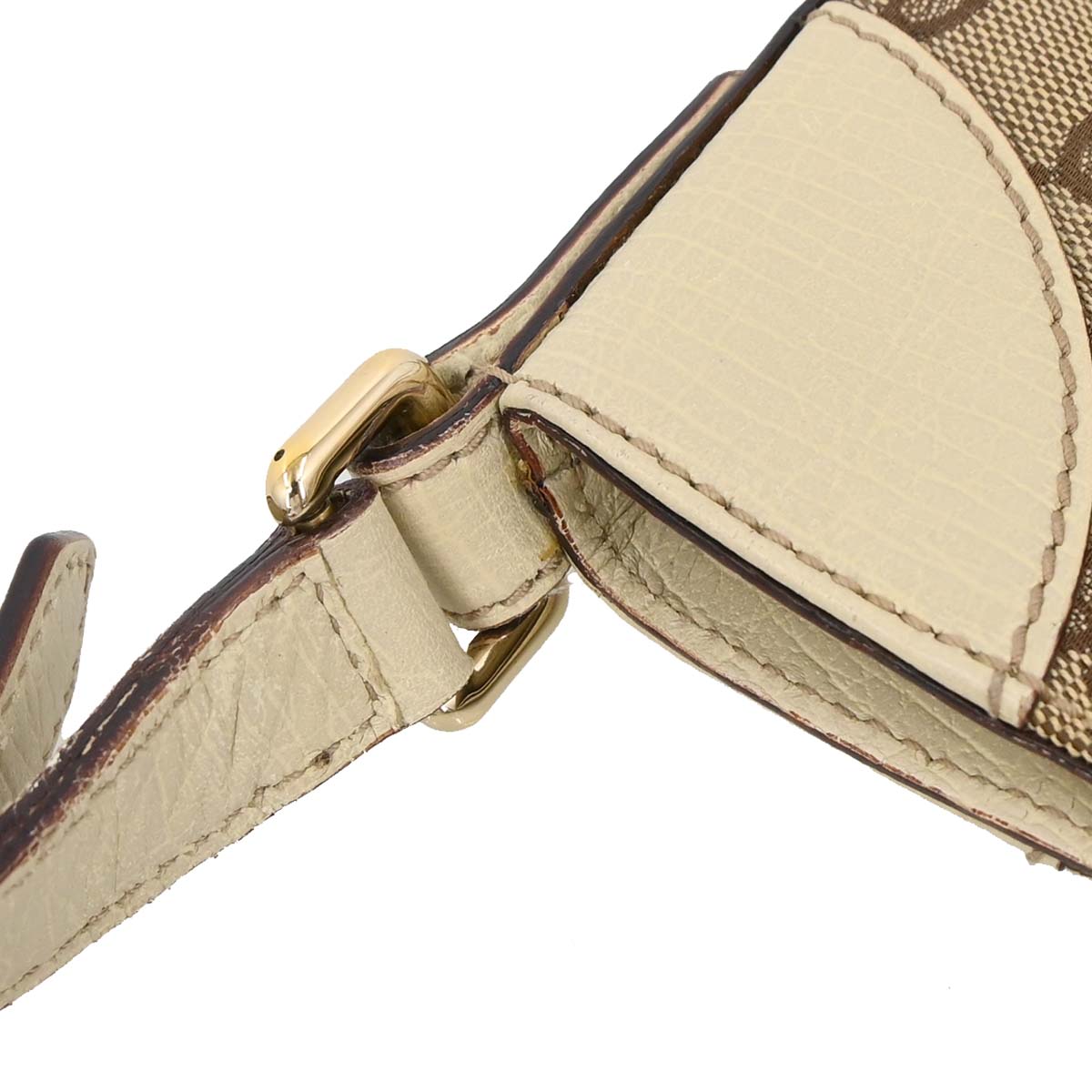 Gucci Beige GG Horsebit Hobo Handbag