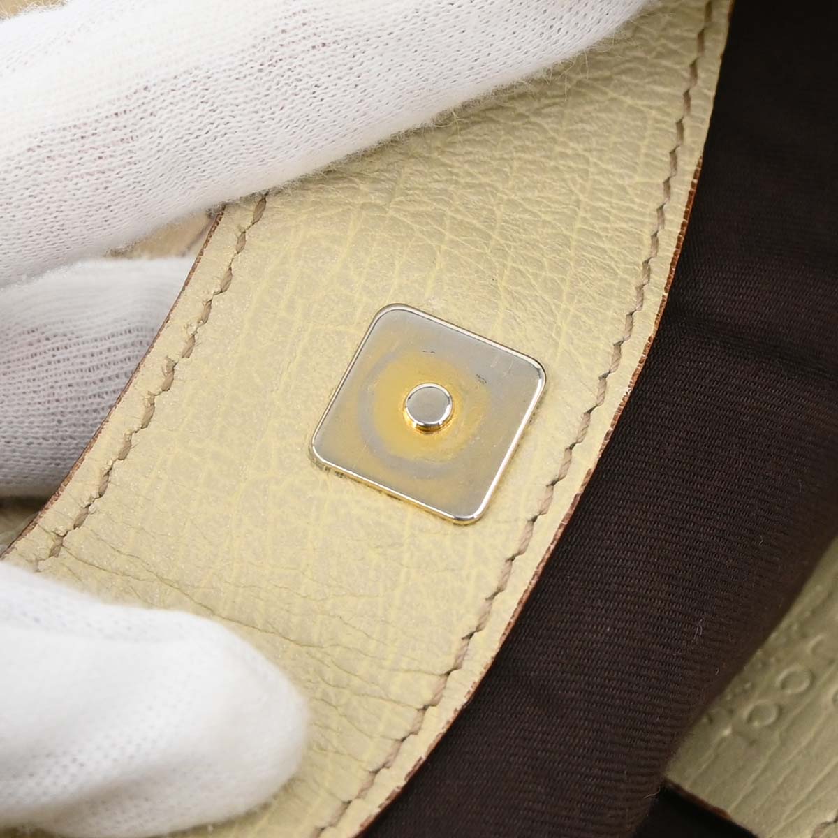 Gucci Beige GG Horsebit Hobo Handbag