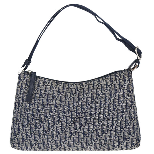 Christian Dior Navy Canvas Trotter Handbag