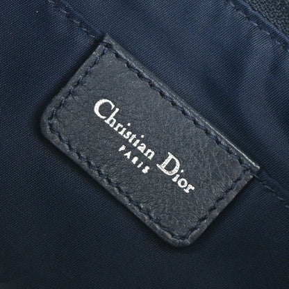 Christian Dior Navy Canvas Trotter Handbag