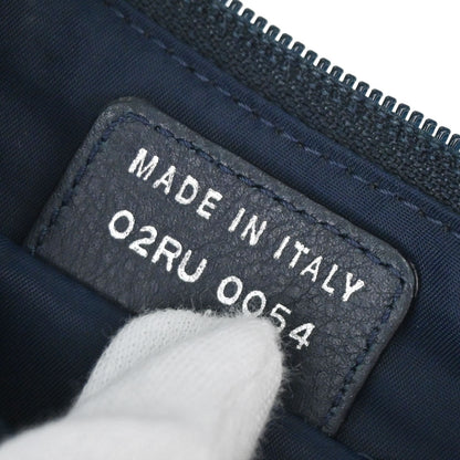 Christian Dior Navy Canvas Trotter Handbag
