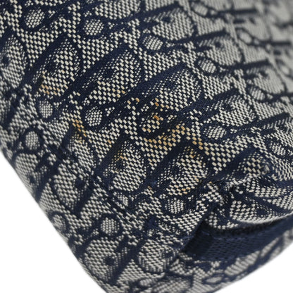 Christian Dior Navy Canvas Trotter Handbag