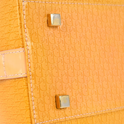 Christian Dior Yellow Patent leather Trotter Handbag