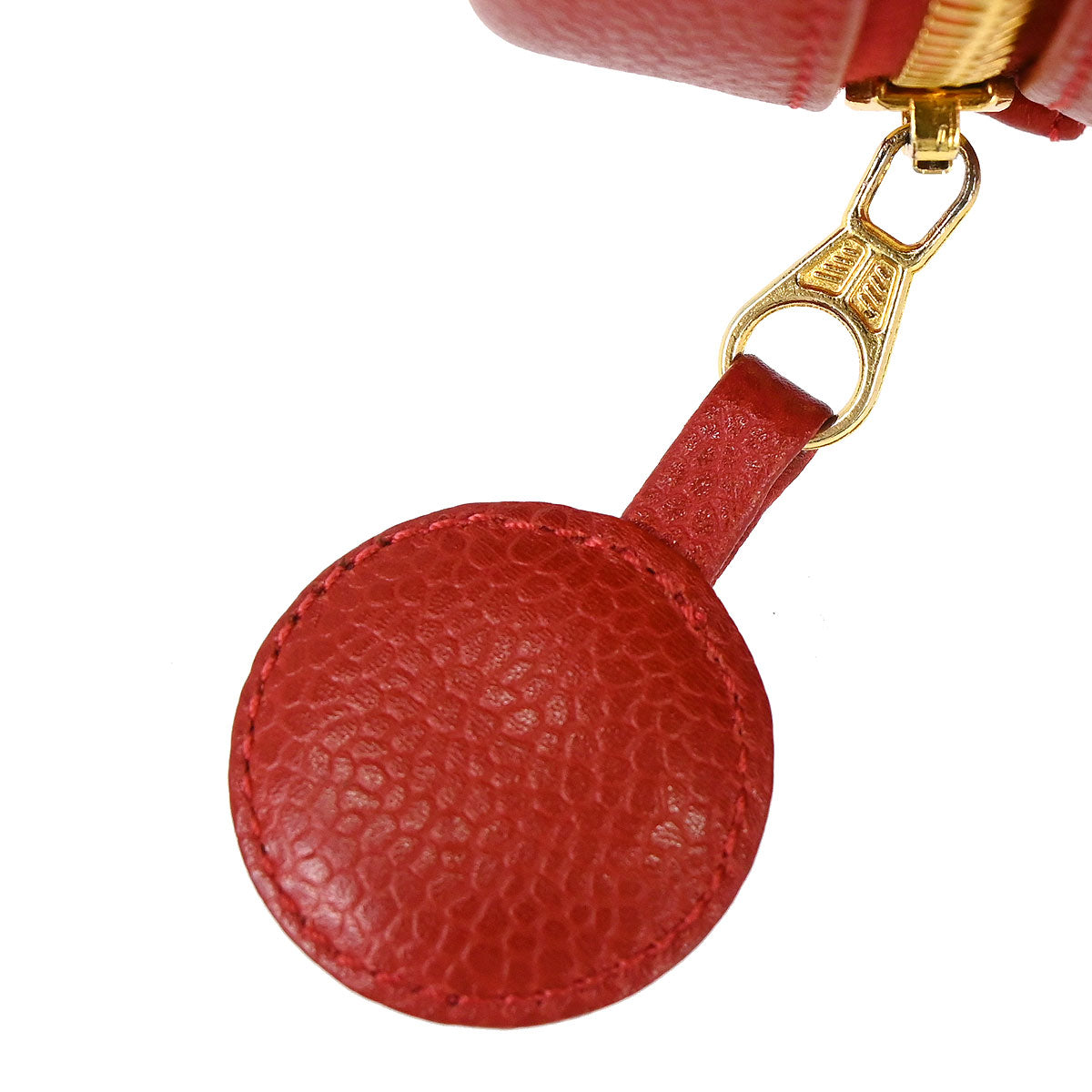 Chanel 1996-1997 Red Caviar Skin Timeless Vanity Handbag