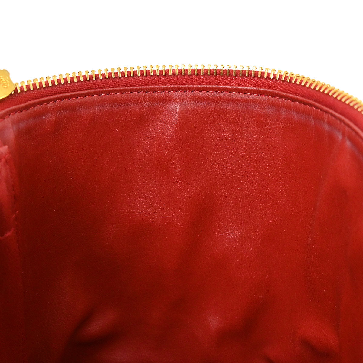Chanel 1996-1997 Red Caviar Skin Timeless Vanity Handbag
