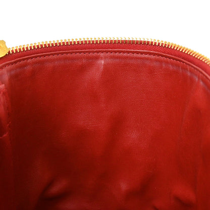 Chanel 1996-1997 Red Caviar Skin Timeless Vanity Handbag