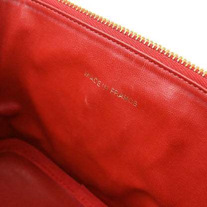 Chanel 1996-1997 Red Caviar Skin Timeless Vanity Handbag