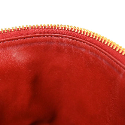 Chanel 1996-1997 Red Caviar Skin Timeless Vanity Handbag