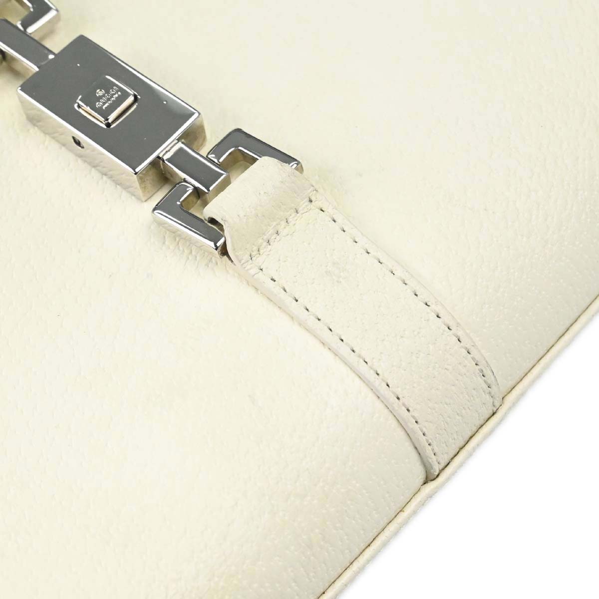 Gucci White Pigskin Jackie Handbag