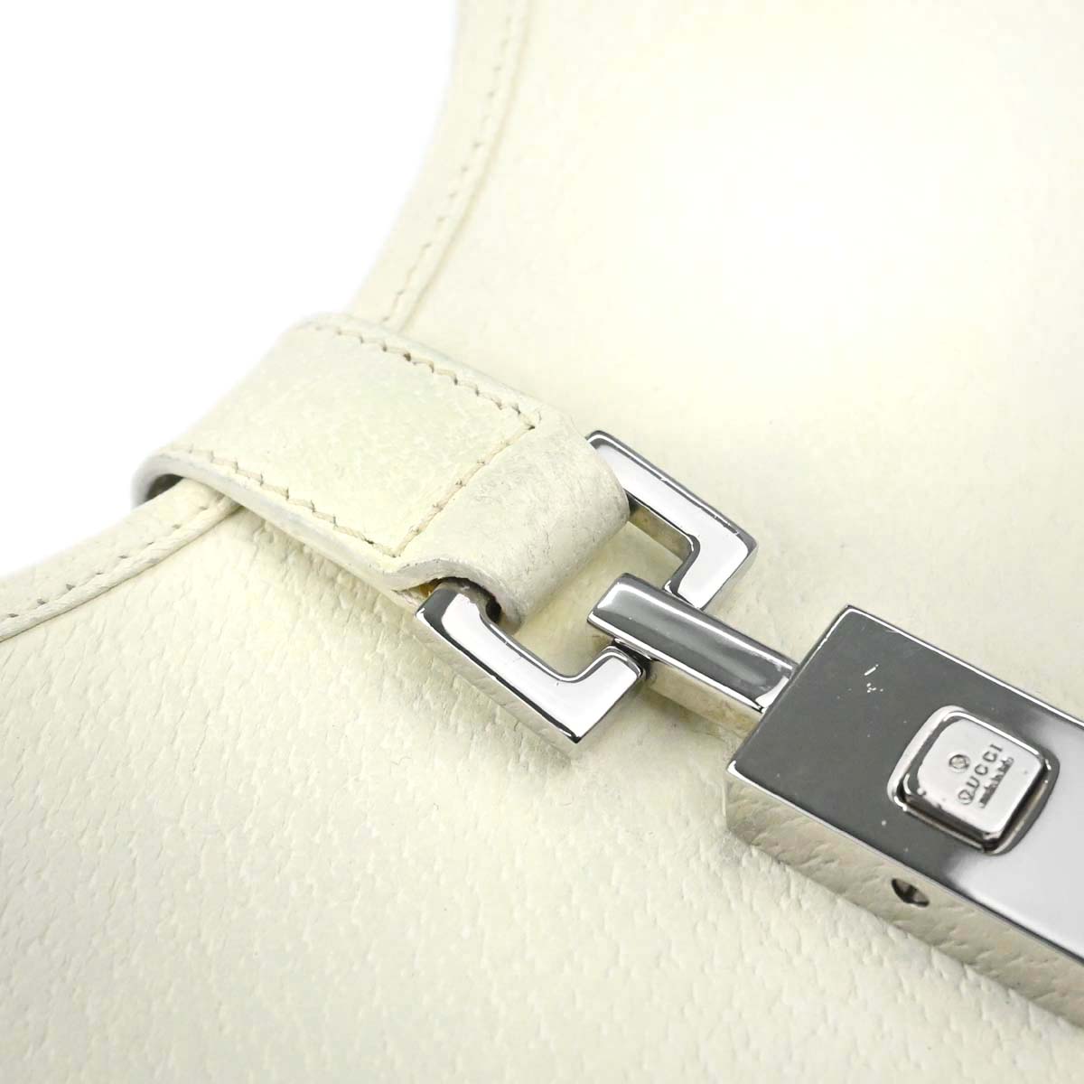 Gucci White Pigskin Jackie Handbag