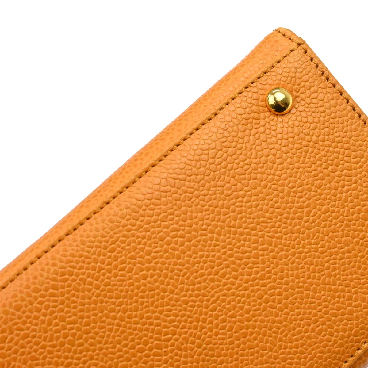 Chanel 1997-1999 Orange Caviar Skin Handbag