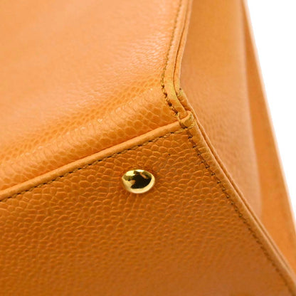 Chanel 1997-1999 Orange Caviar Skin Handbag