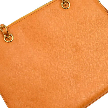 Chanel 1997-1999 Orange Caviar Skin Handbag